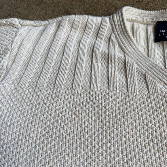 Liz Claiborne Cream Cardigan - Picture 2 of 9
